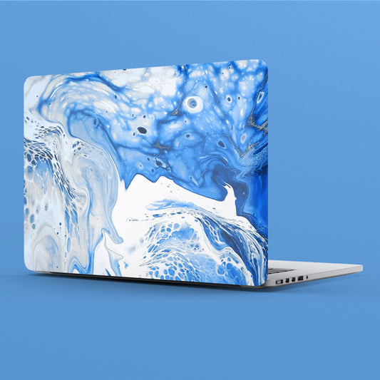 Wrapie Rising Blue Tide Ocean Laptop Skin