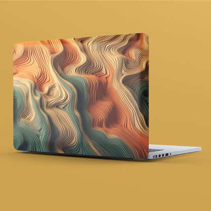 Wrapie Plum Lagoon Abstract Laptop Skin