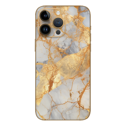 Wrapie Golden Ceramic Printed Mobile Skin