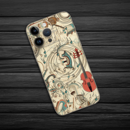 Wrapie Violin Retro Mobile Skin