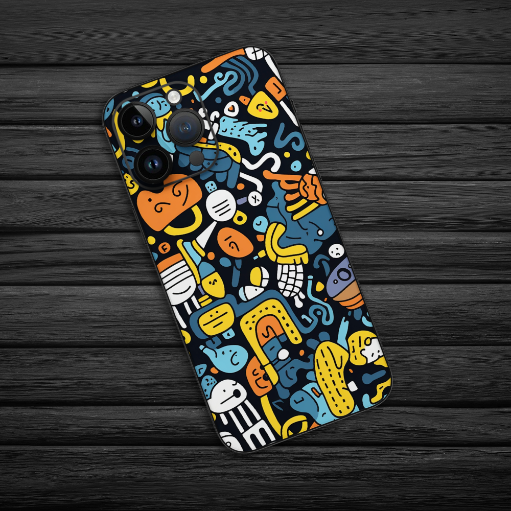Wrapie Trendy Doodle Mobile Skin