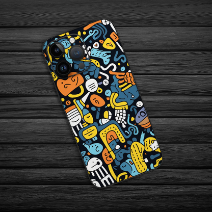 Wrapie Trendy Doodle Mobile Skin