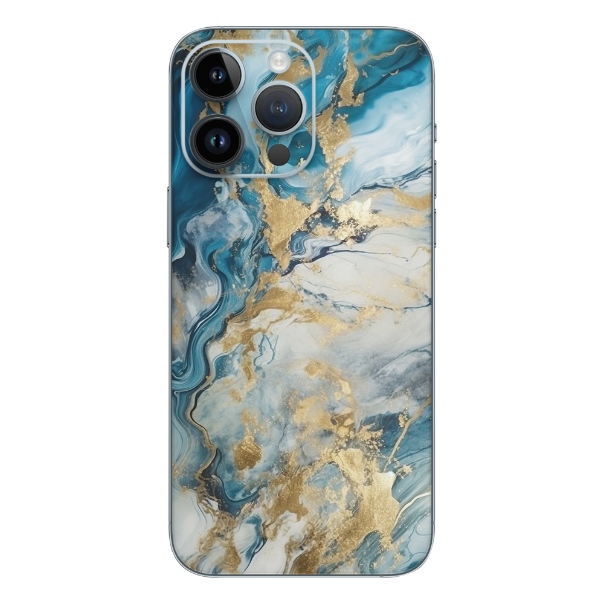 Wrapie Golden Sky Blue Mobile Skin