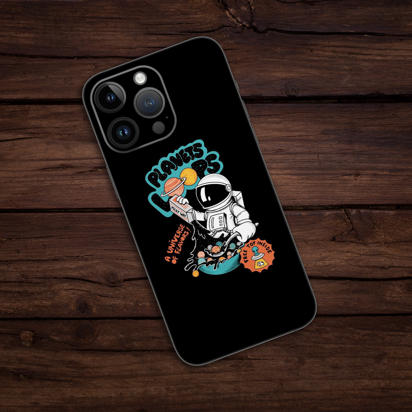 Space Astronaut Mobile Skin - Foodie Astronaut Mobile Skin - Wrapie