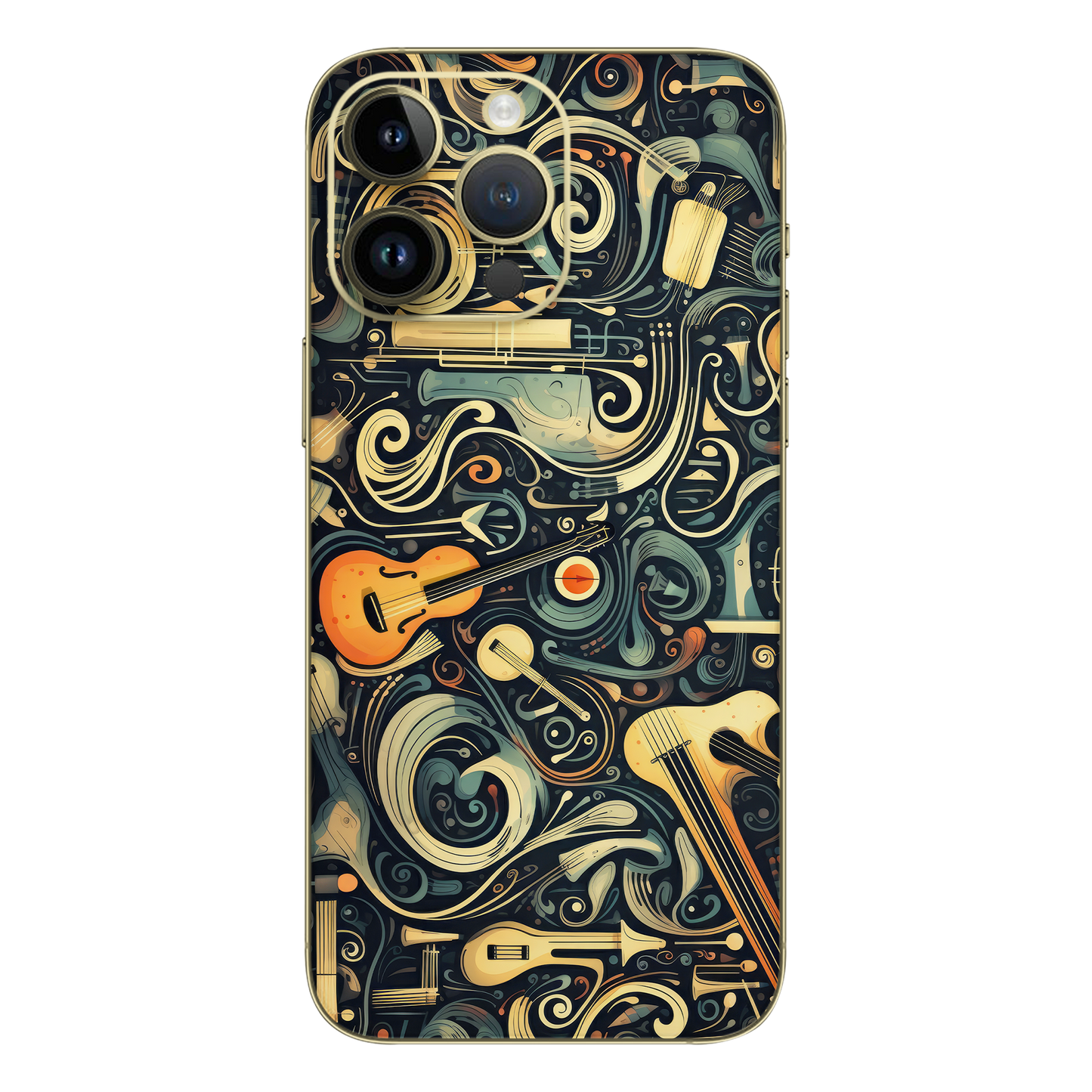 Music Printed Mobile Skin - Wrapie Music Printed Mobile Skin - Wrapie