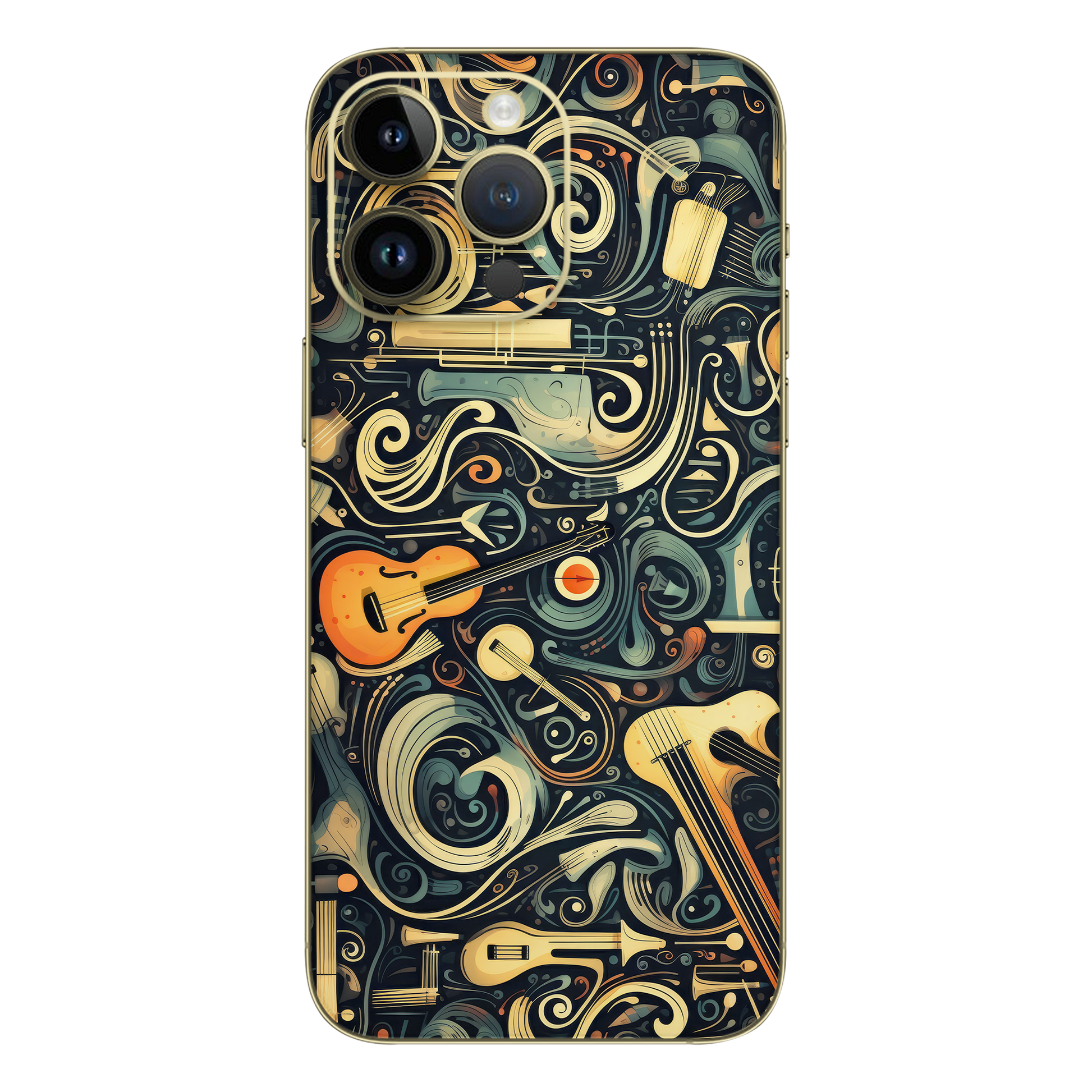 Music Printed Mobile Skin - Wrapie Music Printed Mobile Skin - Wrapie